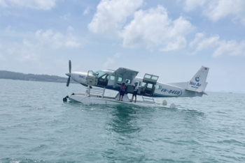 Thí điểm mở dịch vụ bay thủy phi cơ Tuần Châu - Cô Tô chỉ mất 30 phút
