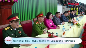 180 thanh niên huyện Thanh Trì lên đường nhập ngũ