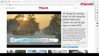 Quảng Ninh: UBND thành phố chỉ đạo xử lý vi phạm xe tải trọng lớn lộng hành sau phản ánh của báo PLVN